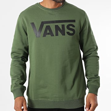 Vans - Ronde hals Sweat Classic III 00JSF Kaki Groen Zwart