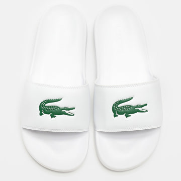 Lacoste - Claquettes Femme Serve Slide 0.0 Logo Blanc