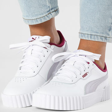 Puma - Carina 3.0 Jr Mujer Zapatillas 401476 Puma Blanco Lila Crush