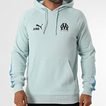 Puma - OM King Felpa con cappuccio 781589 Azzurro