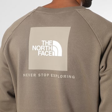 The North Face - Sweat Crewneck Raglan Redbox A89FA Marron Clair