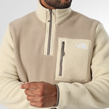 The North Face - Sweatshirt mit Reißverschluss und Kragen Fleece Yumiori A883S Taupe Beige