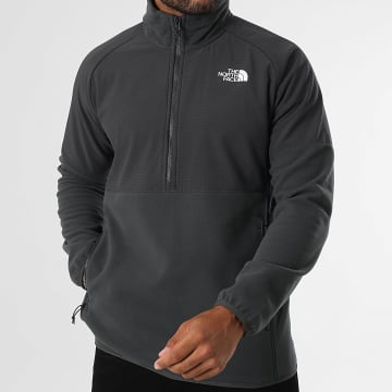 The North Face - Chaqueta polar con cremallera Glacier A89JH Gris