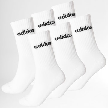 Adidas Sportswear - Lot De 6 Paires De Chaussettes Lin Crew JL6096 Blanc