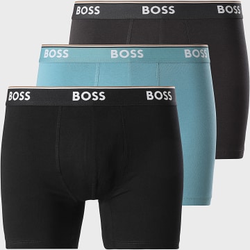 BOSS - Lot De 3 Boxers 50531691 Noir Gris Anthracite Bleu Clair