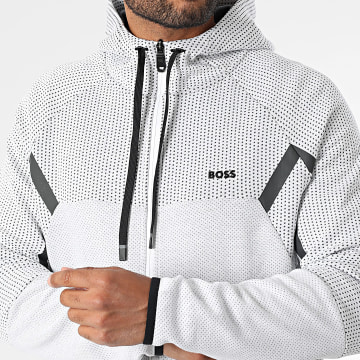 BOSS - Sweat Capuche Zippé FZ 50543130 Blanc