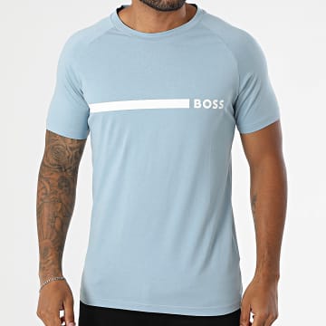 BOSS - Tee Shirt Slim 50517970 Bleu Clair