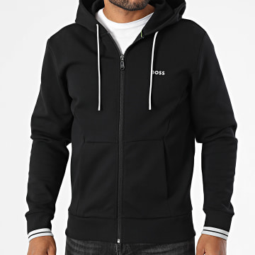 BOSS - Sweat Capuche Zippé 50542974 Noir