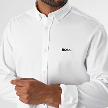 BOSS - Camisa de manga larga Regular Fit Motion 50544795 Blanco