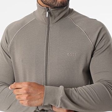 BOSS - Sweat Zippé Mix And Match 50515307 Marron
