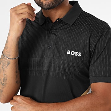 BOSS - Polo Manga Slim Paule 50543349 Negro