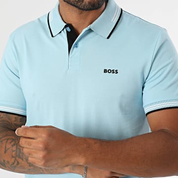BOSS - Polo de manga corta Paul Slim 50506193 Azul claro
