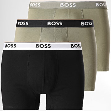 BOSS - Lot De 3 Boxers 50531691 Noir Vert Kaki