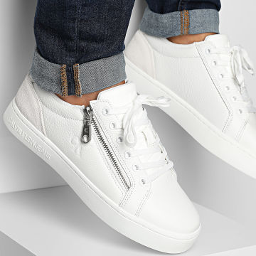 Calvin Klein - Baskets Classic Cupsole Zip Low 1318 Triple Bright White
