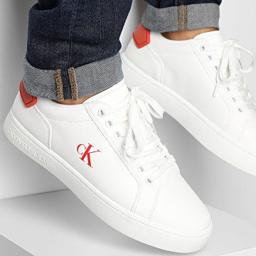 Calvin Klein - Baskets Classic Cupsole Ru Patch 1297 Bright White Paprika