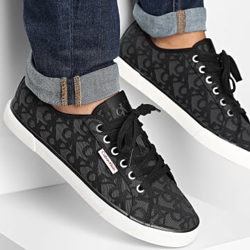 Calvin Klein - Baskets Essential Vulc Low MG Canvas Mono 1368 Black Bright White