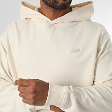 New Balance - Relaxed Fit Kapuzen-Sweatshirt MT41534 Hellbeige