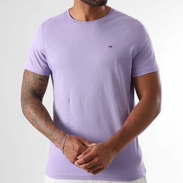 Tommy Jeans - Camiseta Tjm Xslim Jersey 4411 Morado