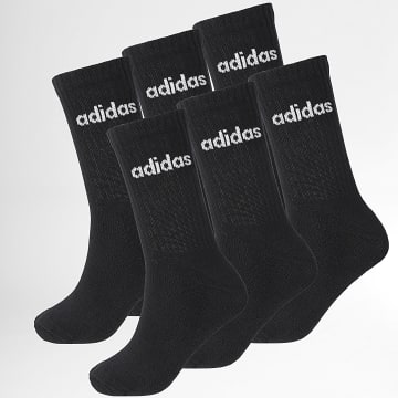 Adidas Sportswear - Lot De 6 Paires De Chaussettes Lin Crew JL6094 Noir
