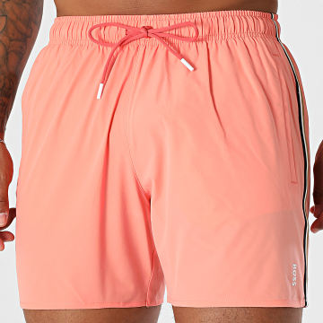 BOSS - Iconische zwembroek met band 50491594 Licht koraal