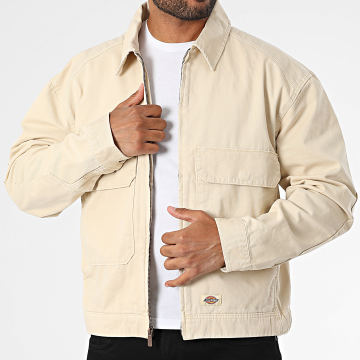 Dickies - Fort Smith Jeansjacke mit Reißverschluss A870E Beige