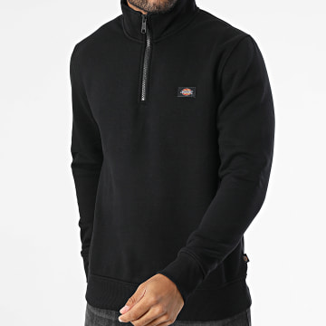 Dickies - Oakport Quarter Zip Sweatshirt mit Kragen A4XD4 Schwarz