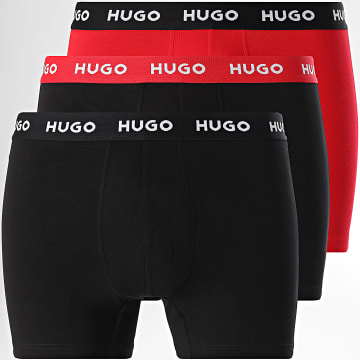 HUGO - Lot De 3 Boxers 50532613 Noir Rouge