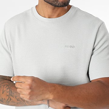 HUGO - Tee Shirt Texturé Austin 50532011 Gris