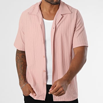 KZR - Gestructureerd shirt met korte mouwen 227 Roze