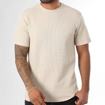 LBO - Tee Shirt Round Neck Waffle 3910 Light Beige