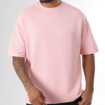 LBO - Maglietta Waffle Girocollo Grande 3919 Rosa