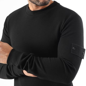 LBO - Jersey cuello redondo con parche 3820 Negro