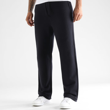 LBO - Pantalon Jogging Large Waffle 3941 Bleu Marine