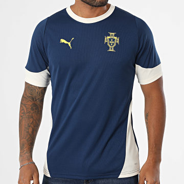 Puma - Jersey de entrenamiento FPF 779512 Azul marino Crudo