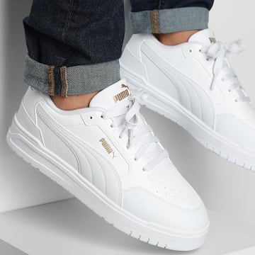 Puma - Baskets Shuffle Downtown 402596 Puma Blanco Puma Blanco Oro