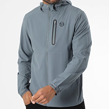 Sergio Tacchini - Pelle 41129 Grijze Hooded Zip Jacket