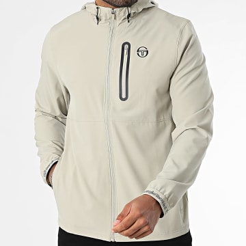 Sergio Tacchini - Veste Zippée Capuche Pelle 41129 Beige