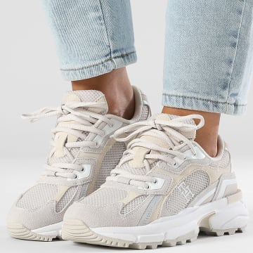 Tommy Hilfiger - Baskets Femme Modern Rugged Runner 8692 Newsprint Light Grey