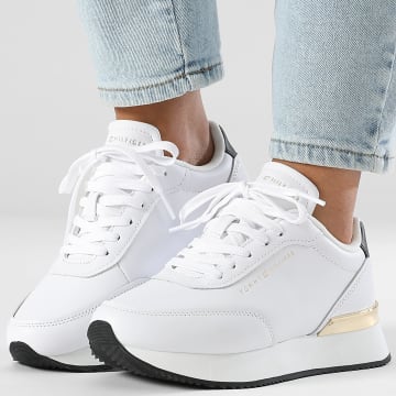 Tommy Hilfiger - Baskets Femme Chic Fashion Runner 8695 White Black