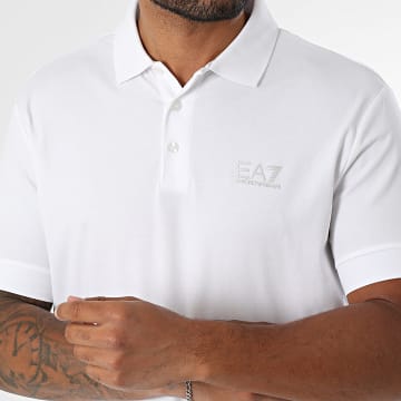 EA7 Emporio Armani - Polo Manches Courtes 8NPF14-PJVQZ Blanc