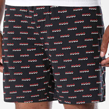 HUGO - Short Jogging Split Logo 50544201 Noir Rouge Blanc