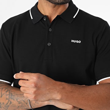 HUGO - Polo Manches Courtes Slim Dinoso 222 50467344 Noir Blanc