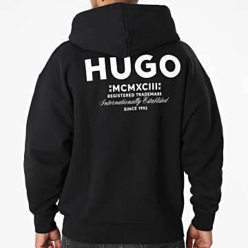 Hugo Blue - Sweat Zippé Capuche Oversize Nardimez 50520017 Noir