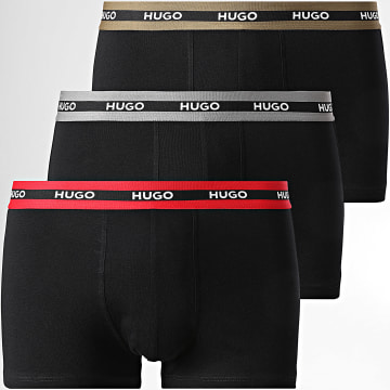 HUGO - Lot De 3 Boxers 50492375 Noir