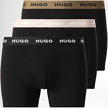 HUGO - Lot De 3 Boxers 50532613 Noir