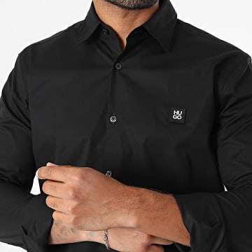HUGO - Chemise Manches Longues Slim Ermo 50505315 Noir