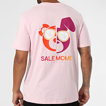 Sale Môme Paris - Tee Shirt Oversize Large Le Monde SLME Rose