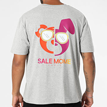 Sale Môme Paris - Le Monde SLME - Maglietta oversize grande grigio erica