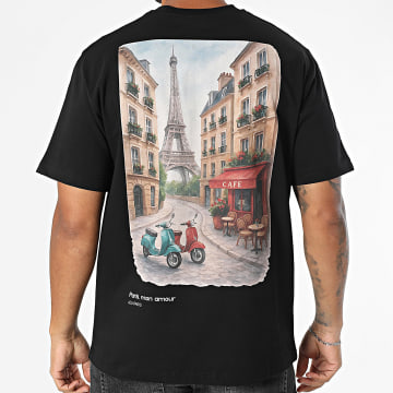 ADJ - Tee Shirt Oversize Parisien 525 Noir
