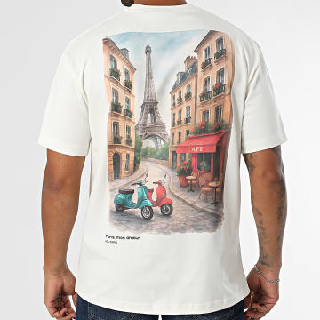 ADJ - Tee Shirt Oversize Parisien 525 Beige Clair